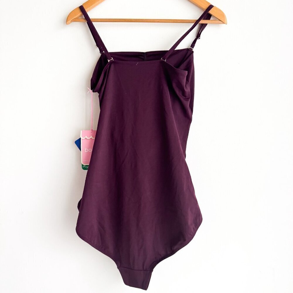 Boob Maternity Burgundy One Piece Swimsuit L - Picture 3 of 4